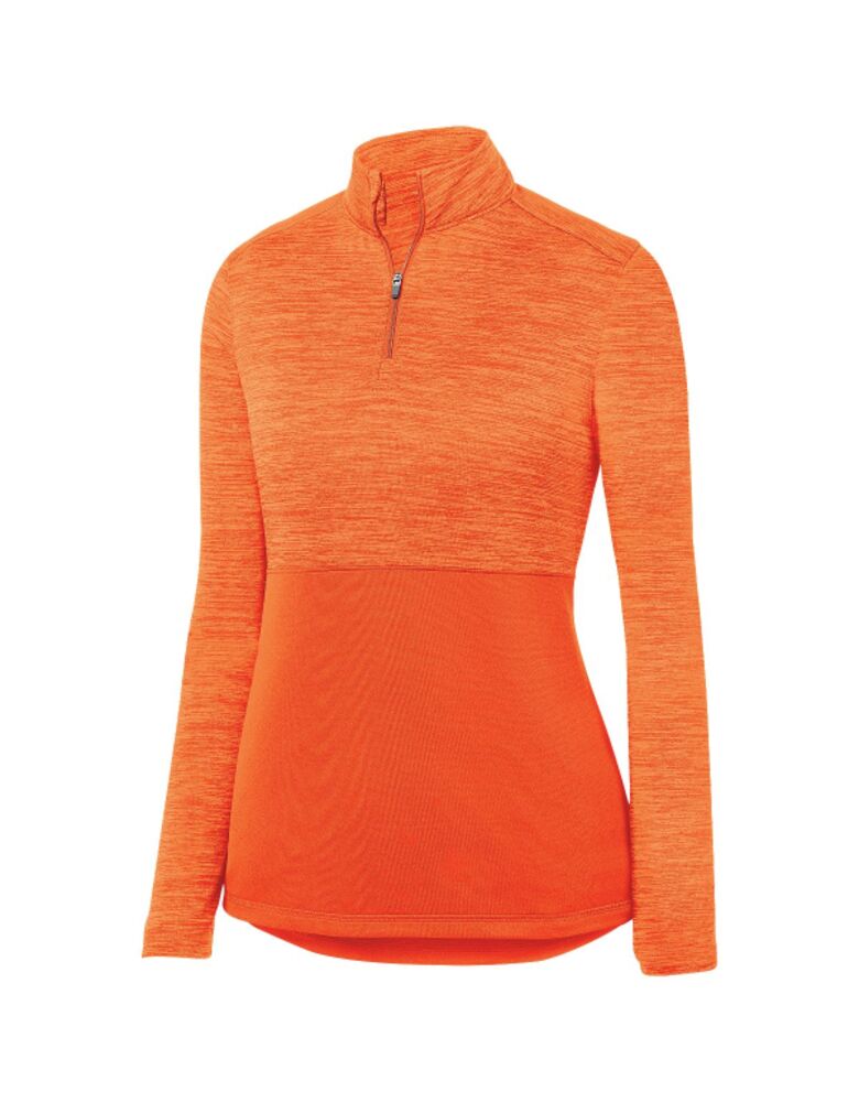 Ladies Shadow Tonal Heather 1/4 Zip Pullover Thumbnail