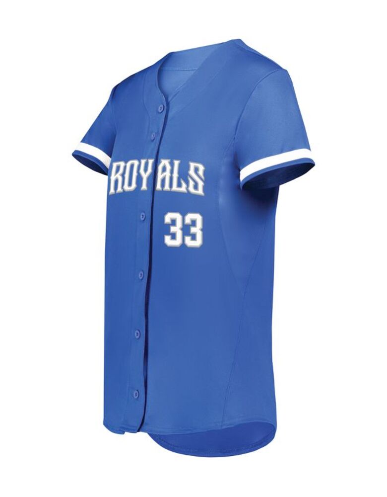 Ladies Cutter+ Full Button Softball Jersey Thumbnail