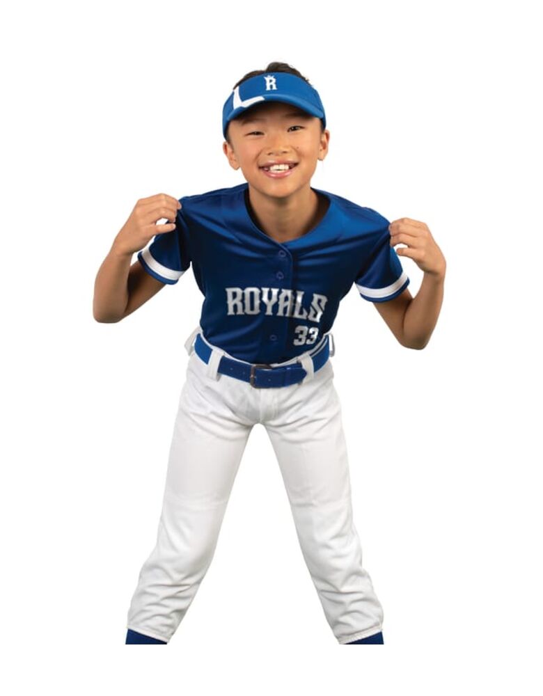 Girls Cutter+ Full Button Softball Jersey Thumbnail