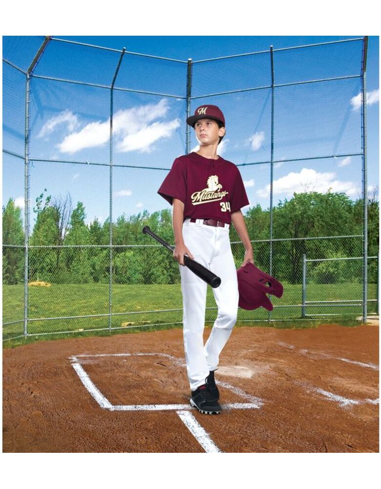 Youth Performance Two-Button Solid Jersey Thumbnail