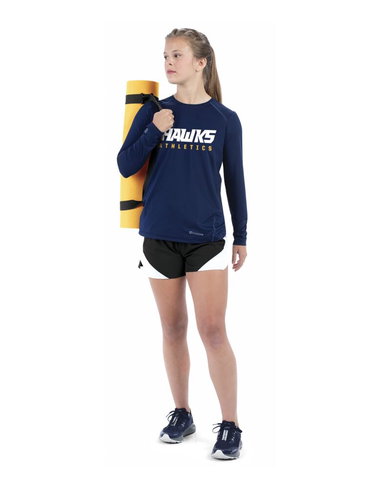 Ladies Essential Long Sleeve Tee Powered by Coolcore(r) Thumbnail