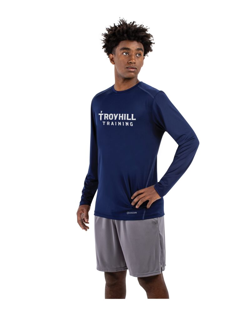 Youth Essential Long Sleeve Tee Powered by Coolcore(r) Thumbnail