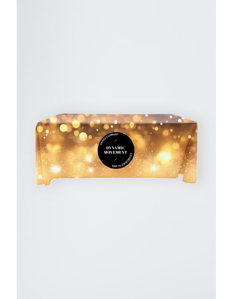 Full-Out Premium Table Cloth - 8' table, Drape style, 4 sided, Closed Back, Rounded Corners Thumbnail