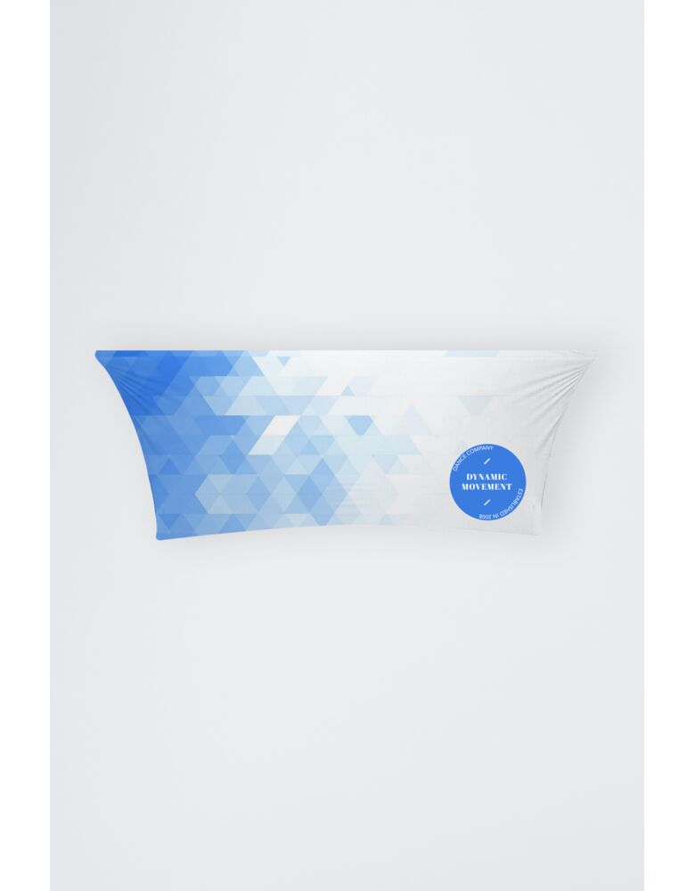 Full-Out Stretch Curved Fit Table Throw - 8ft table, 3 sided, Open Back Thumbnail