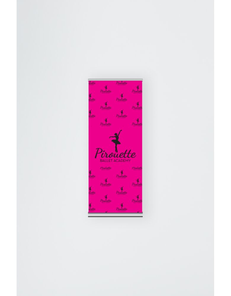 Deluxe Wide Base Retractable Banner - 33.5" x 79" Thumbnail