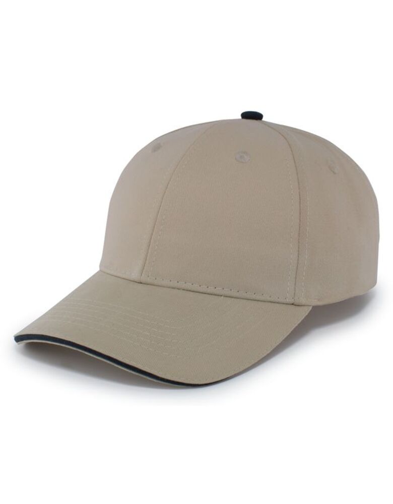 Brushed Twill Cap With Sandwich Bill Thumbnail