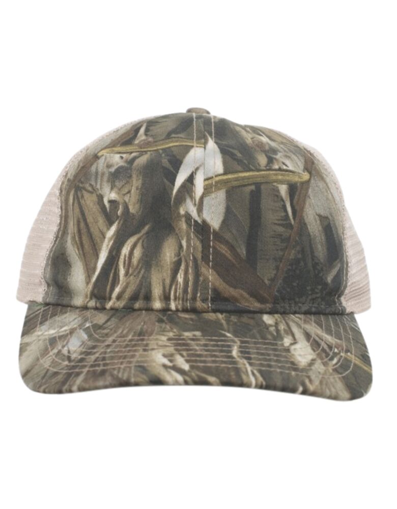 Vintage Camo Soft Trucker Snapback Cap Thumbnail