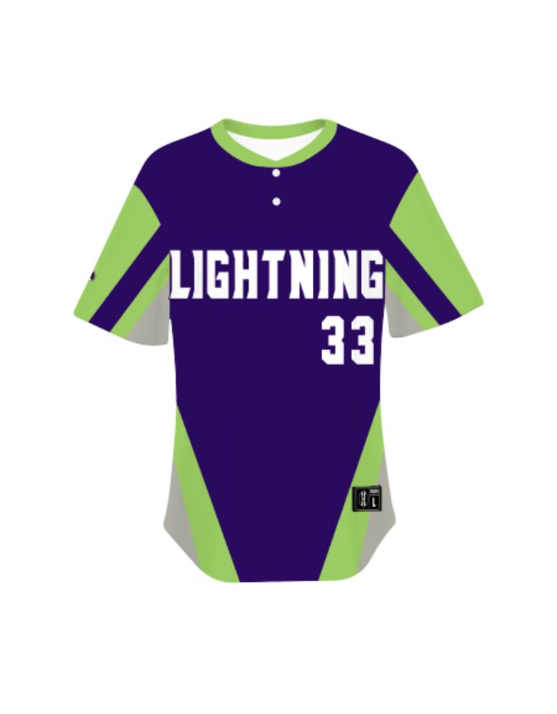 Youth Sublimated Pin-Dot 2-Button Baseball Jersey Thumbnail