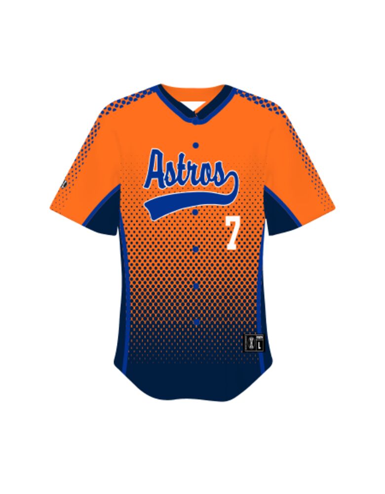 Youth Sublimated Full-Button Baseball Jersey Thumbnail