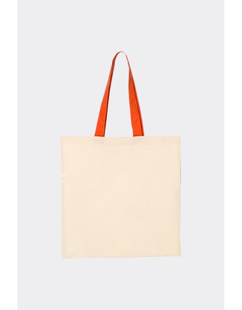 Economical Tote with Contrast-Color Handles Thumbnail