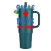 Kentia SS Travel Mug w/Silicone Straw & Charm Holder - 30oz Thumbnail