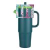 Kentia SS Travel Mug w/Silicone Straw & Charm Holder - 30oz Thumbnail