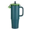 Kentia SS Travel Mug w/Silicone Straw & Charm Holder - 30oz Thumbnail