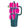 Kentia SS Travel Mug w/Silicone Straw & Charm Holder - 30oz Thumbnail