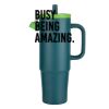 Kentia SS Travel Mug w/Silicone Straw & Charm Holder - 30oz Thumbnail