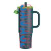 Kentia SS Travel Mug w/Silicone Straw & Charm Holder - 30oz Thumbnail