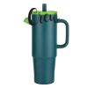 Kentia SS Travel Mug w/Silicone Straw & Charm Holder - 30oz Thumbnail