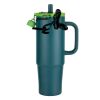 Kentia SS Travel Mug w/Silicone Straw & Charm Holder - 30oz Thumbnail